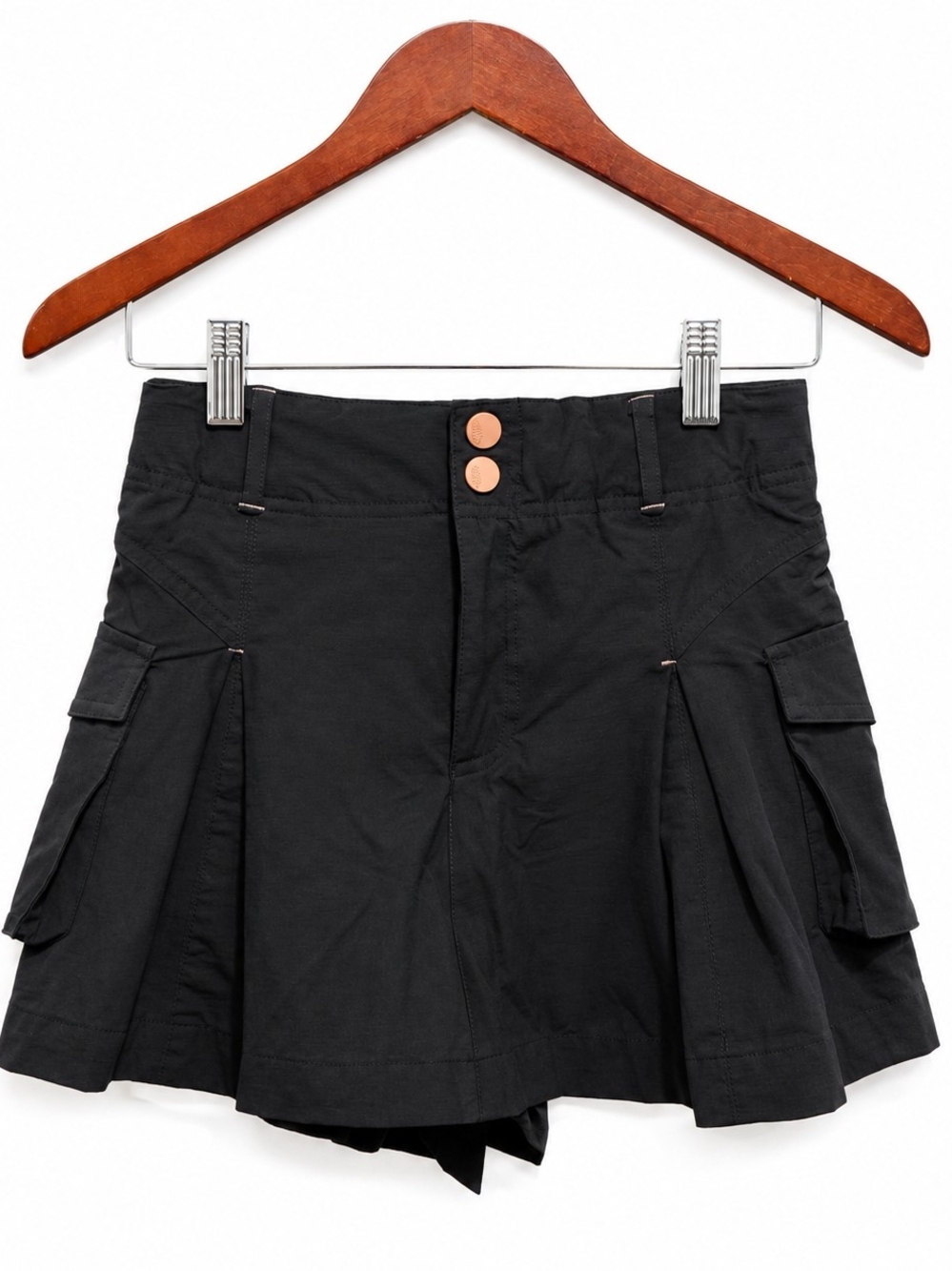 Free People Movement Yonder Cargo Skort Women's XS Black Utility Hiking Athleisu